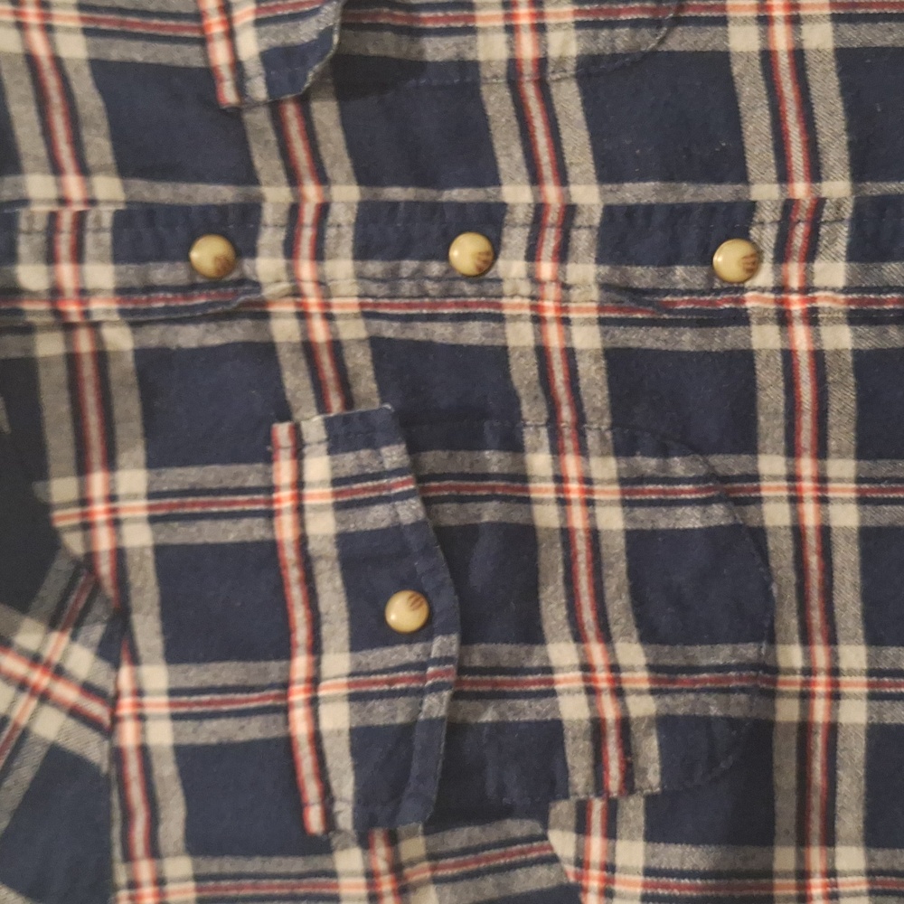 Jacks Girlfriend Bea Roll Tab Button Down Shirt S… - image 5